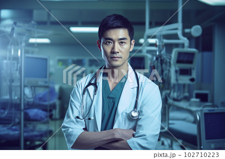 男性の医者のイメージ:AI生成画像 男性の医者のイメージ:AI生成画像 102710223
