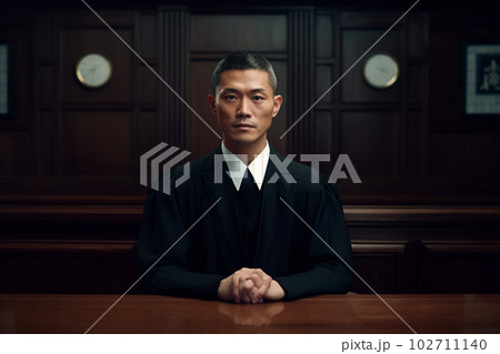 男性の裁判官のイメージ：AI生成画像 102711140