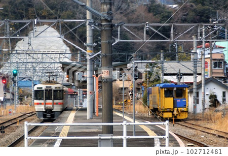身延線からの車窓風景　芝川駅 102712481