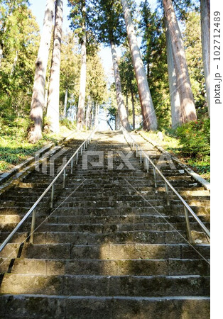 身延山久遠寺の風景 菩提梯 身延山久遠寺の風景 菩提梯 102712489