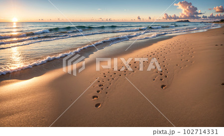 AI生成画像【大自然】海の風景 102714331