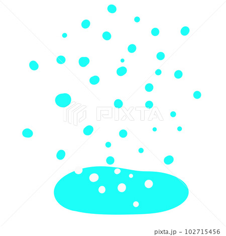 雨の水玉と水たまり 雨の水玉と水たまり 102715456