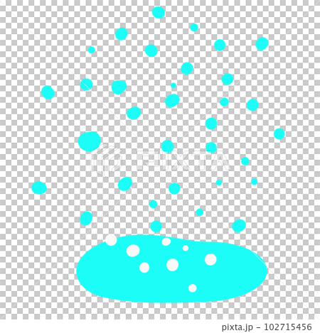 雨の水玉と水たまり 雨の水玉と水たまり 102715456
