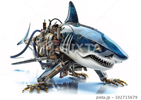 a robot shark