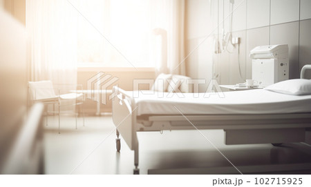 日の当たる病室「AI生成画像」 102715925