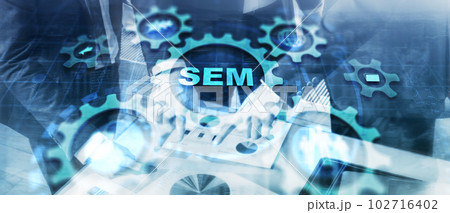 SEM Search Engine Optimization Traffic Website Internet Business Technology Communication Concept SEM Search Engine Optimization Traffic Website Internet Business Technology Communication Concept 102716402