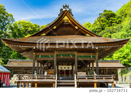 京都府亀岡市の出雲大神宮 拝殿 京都府亀岡市の出雲大神宮 拝殿 102716711