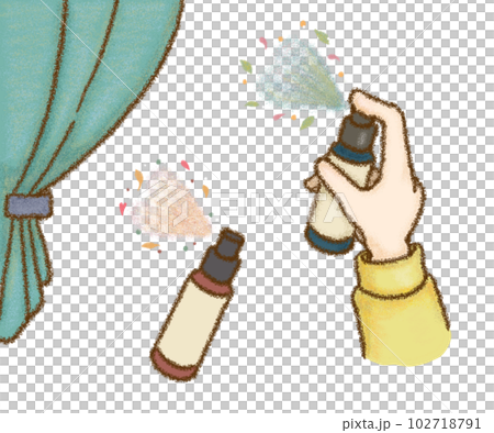 アロマスプレー（透過）のイラスト素材 [102718791] - PIXTA
