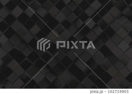 皮 合皮 幾何学模様 黒 102719903