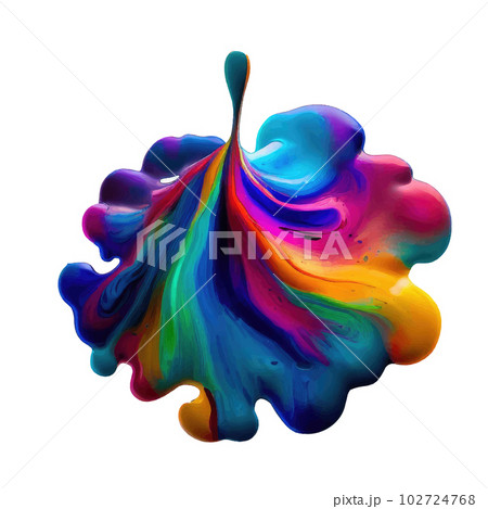 Colorful oil splatter, hand drawn for banner. Wet brush drawn spots and strokes abstract vector illustration. Colorful oil splatter, hand drawn for banner. Wet brush drawn spots and strokes abstract vector illustration. 102724768