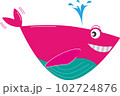 ピンクのクジラちゃん 102724876