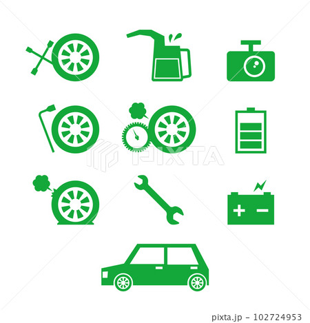カーメンテナンスアイコンセット 102724953