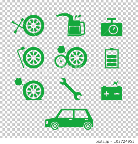 カーメンテナンスアイコンセット 102724953