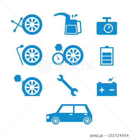 カーメンテナンスアイコンセット 102724954