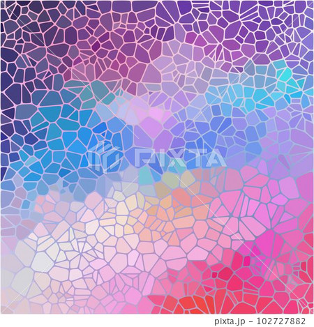 colorful pink, blue, purple and violet colored abstract marble irregular plastic stony mosaic pattern texture background with white grout - vibrant colors. eps 10 colorful pink, blue, purple and violet colored abstract marble irregular plastic stony mosaic pattern texture background with white grout - vibrant colors. eps 10 102727882