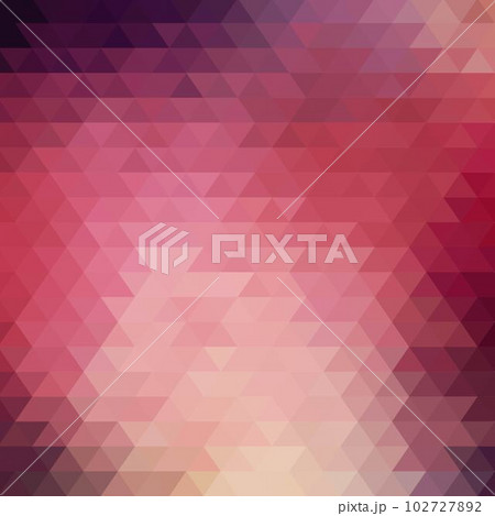 Dark Pink vector triangle mosaic texture with a heart in a centre. Colorful abstract illustration with triangles. Completely new template for your banner. eps 10 102727892