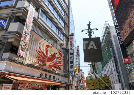 大阪市中央区 道頓堀の風景 大阪市中央区 道頓堀の風景 102732335