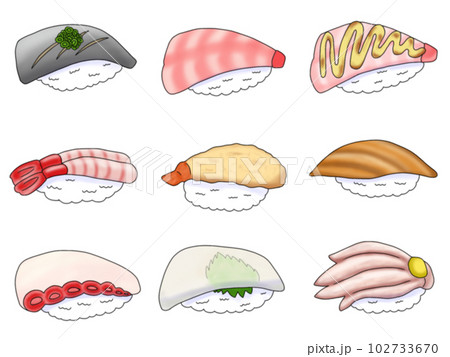 お寿司セット 102733670