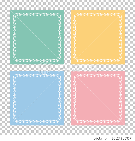 百合のフレーム素材 102733707