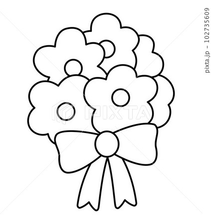 rose bouquet clipart black and white