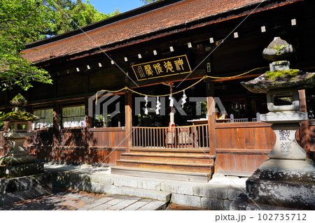 窪八幡神社 拝殿 山梨県山梨市 窪八幡神社 拝殿 山梨県山梨市 102735712