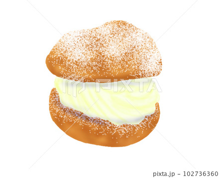 シュークリーム(主線なし) 102736360