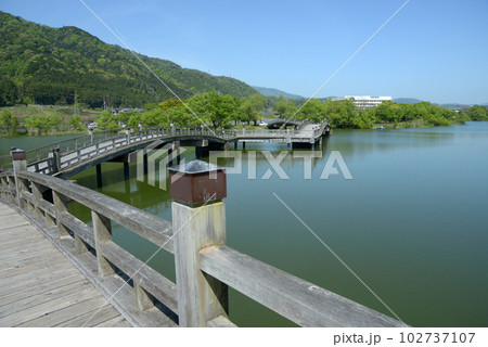 乙女ケ池 太鼓橋 滋賀県高島市勝野 乙女ケ池 太鼓橋 滋賀県高島市勝野 102737107