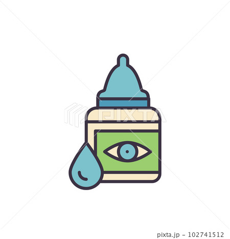Eye Drops related vector icon. 102741512