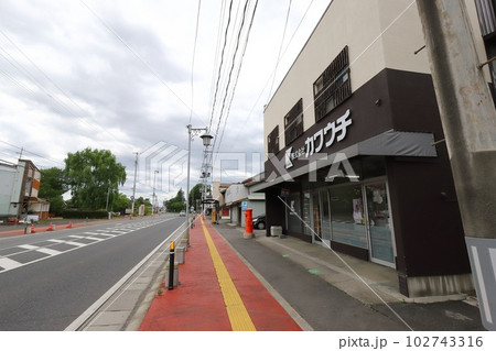 宮城 登米 丸ポストのある風景(株式会社カワウチ前) 宮城 登米 丸ポストのある風景(株式会社カワウチ前) 102743316