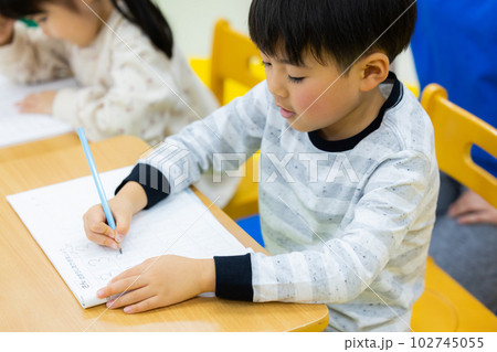 うんていをする子供 うんていをする子供 102745055