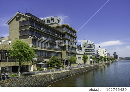 松江　大橋館と大橋川　島根県松江市 102746420