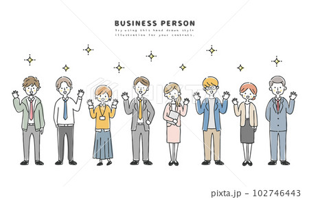 ビジネスの人々　笑顔 102746443