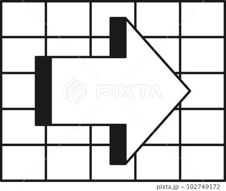 Arrow symbol. Turn right. Transparent flat design element. Arrow symbol. Turn right. Transparent flat design element. 102749172