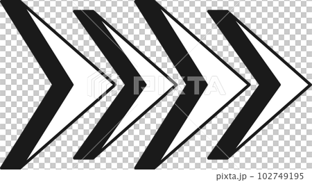 Arrow symbol. Turn right. Transparent flat design element. 102749195