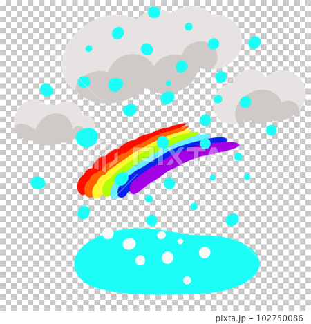 雨の日、空から大粒の雨が降り注ぐ 雨の日、空から大粒の雨が降り注ぐ 102750086