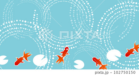 暑中見舞い 金魚 和柄 夏 背景 暑中見舞い 金魚 和柄 夏 背景 102750150