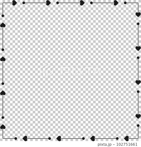 Arrow pattern square frame on transparent background. PNG illustration. Arrow pattern square frame on transparent background. PNG illustration. 102751661