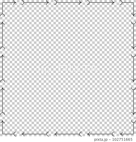 Arrow pattern square frame on transparent background. PNG illustration. Arrow pattern square frame on transparent background. PNG illustration. 102751665