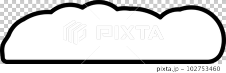 Cloud element in PNG type. Flat illustration style. Minimal object. 102753460