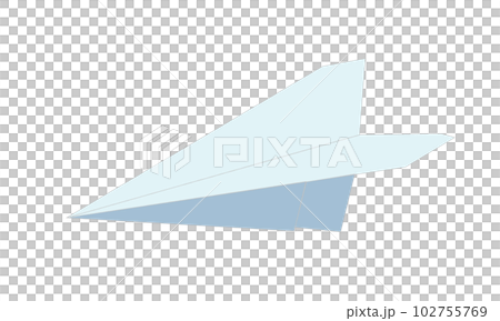 白い紙飛行機のイラスト 白い紙飛行機のイラスト 102755769