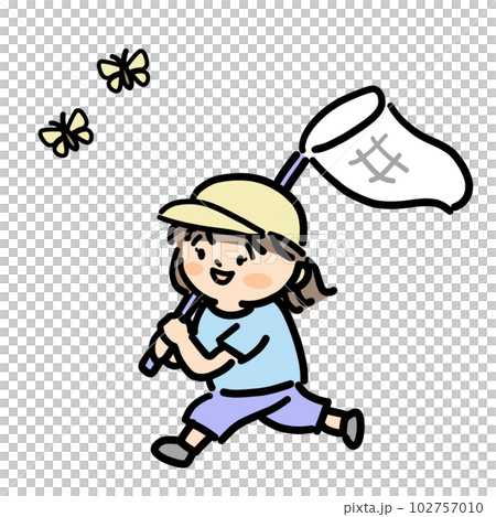 跑與昆蟲網的女孩 102757010
