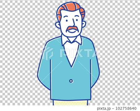 Senior man looking here with a smile 102758640