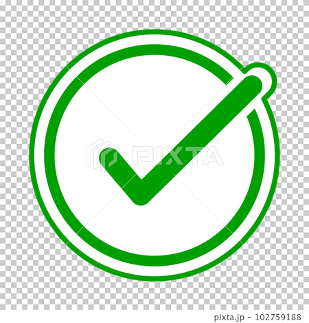 チェックマーク チェックマーク 102759188