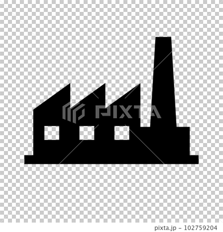 工廠剪影圖標。製造業和工業。向量。 工廠剪影圖標。製造業和工業。向量。 102759204