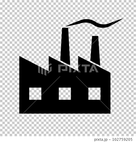 Factory facilities and harmful gases emitted. vector. Factory facilities and harmful gases emitted. vector. 102759205