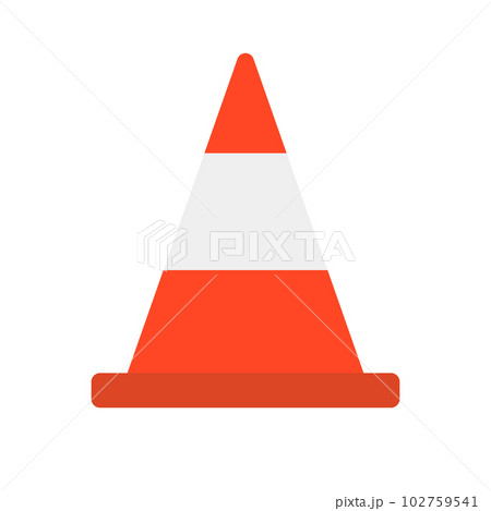 ロードコーンのアイコン。道路や工事現場の道具。パイロン。ベクター。 102759541