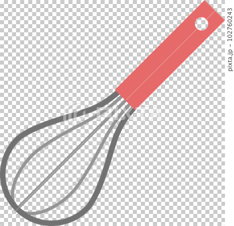simple red illustration of a whisk - Stock Illustration [102760243] - PIXTA