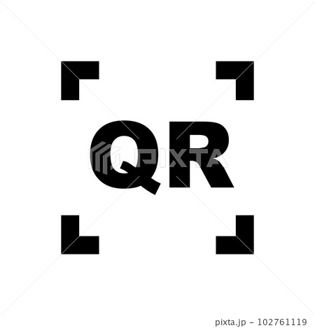 QRコードのスキャンアイコン。QRコードの読み取り。ベクター。 QRコードのスキャンアイコン。QRコードの読み取り。ベクター。 102761119