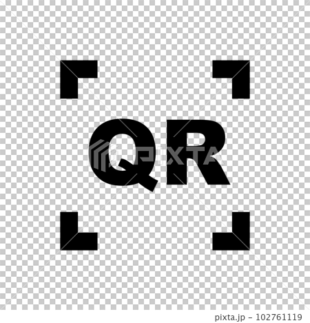 QRコードのスキャンアイコン。QRコードの読み取り。ベクター。 QRコードのスキャンアイコン。QRコードの読み取り。ベクター。 102761119