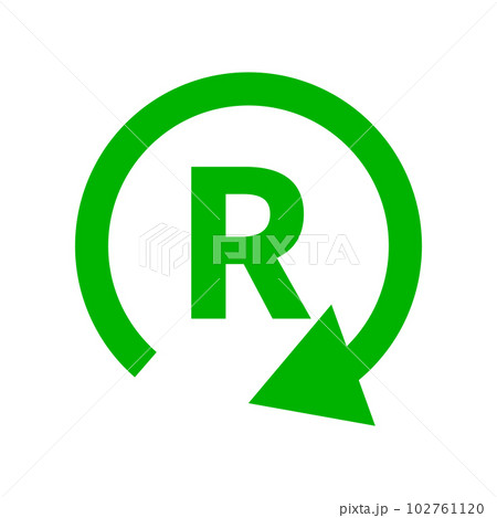 緑の回転アイコン。旋回。ベクター。 102761120